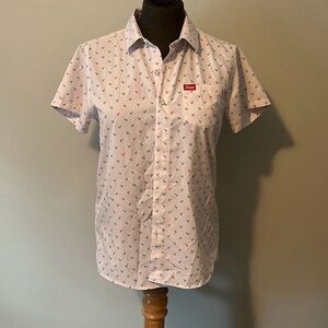 Dixxon Flannel Company Kids Anchor Print Short Sleeve Button Down Shirt